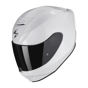 CASCO SCORPION EXO 391 BLANCO BRILLANTE VISOR TRANSPARENTE