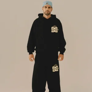SUDADERA con capucha GRIMEY  The Swarm Dc Shoes  Boxy GCH635 Black-negro