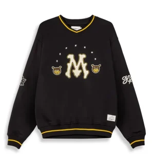 SUDADERA con cuello redondo GRIMEY  Mud´S The Residence GSW643 vintage crew neck-negro