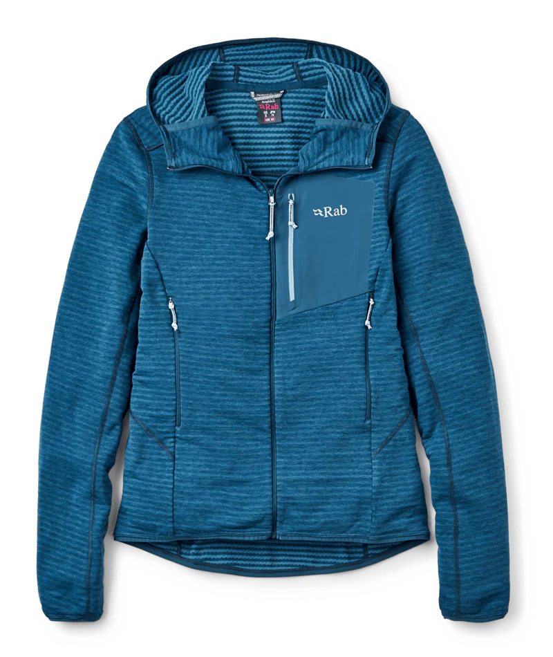 Rab Ascendor Light Hoody Wmns – Forro Polar Ligero para Alpinismo y Escalada Alpina - Imagen 3