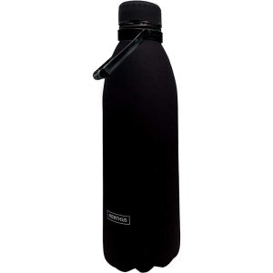 NERTHUS FIH 622 Termo Doble Pared para frios y Calientes Diseño Negra de Acero Inoxidable 1500 ml Libre de BPA
