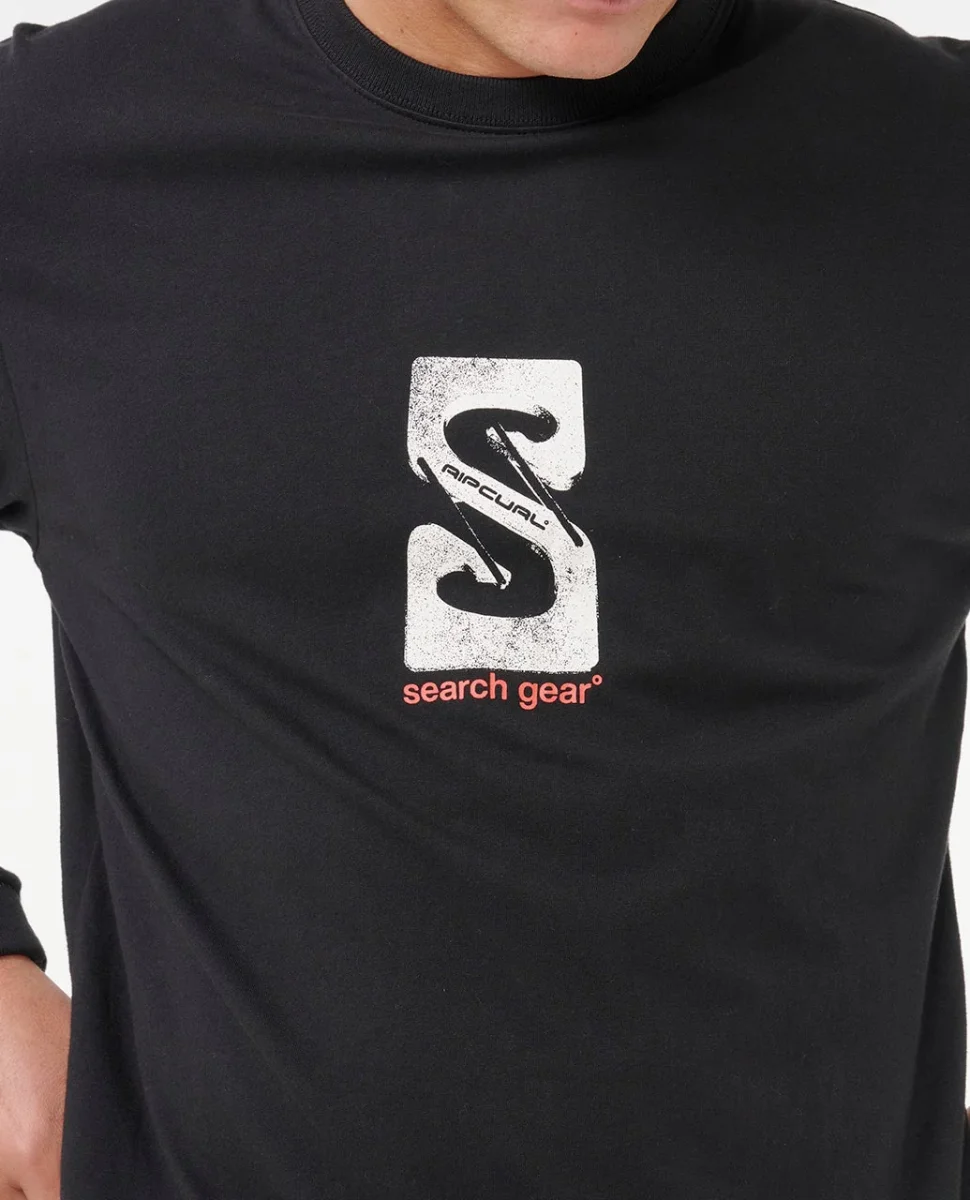 Camiseta Hombre RIP CURL manga larga The Search Gear black ref-OTGMTE negro - Imagen 4
