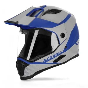 CASCO ACERBIS REACTIVE GRAFFIX GRIS/AZUL