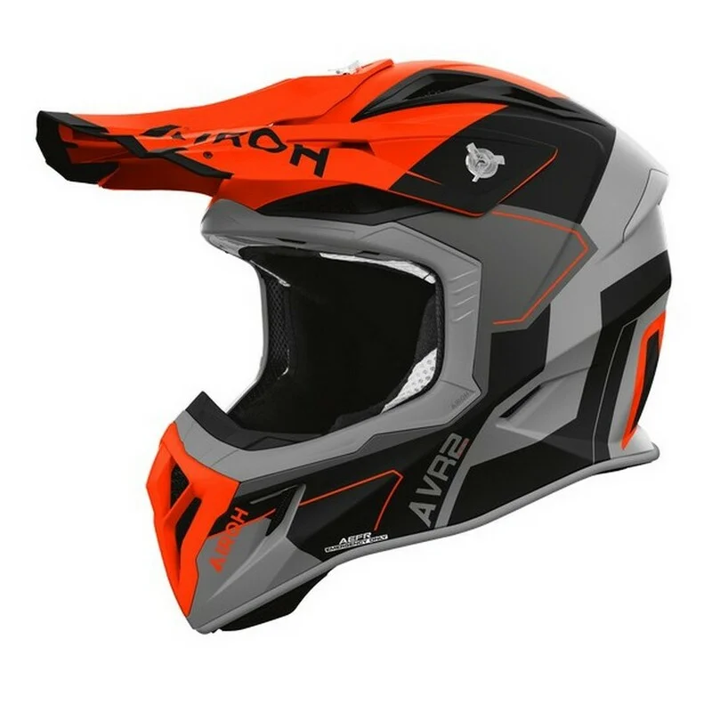CASCO AIROH AVIATOR ACE 2 SHIELD NARANJA MATE - Imagen 2
