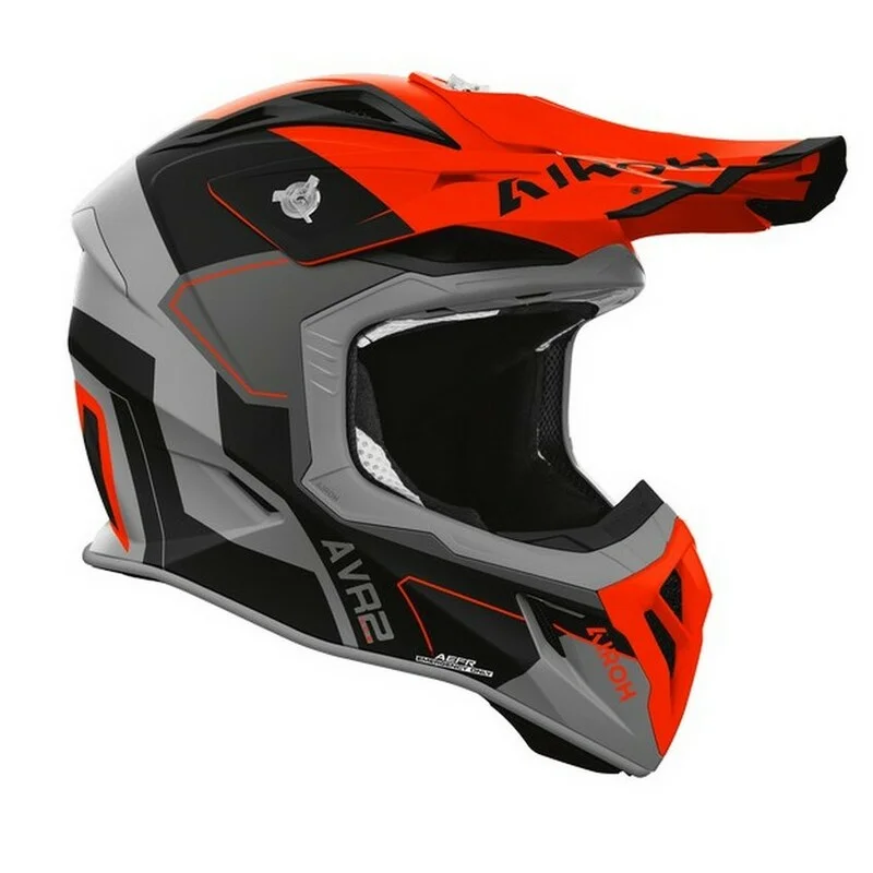 CASCO AIROH AVIATOR ACE 2 SHIELD NARANJA MATE - Imagen 3