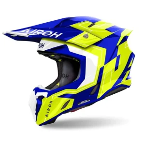 CASCO AIROH TWIST 3 DIZZY AZUL AMARILLO
