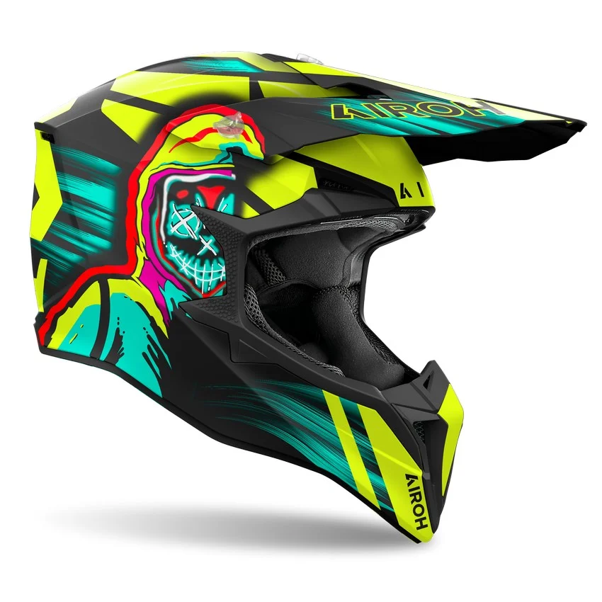 CASCO AIROH WRAAP CYBER AMARILLO MATE - Imagen 3
