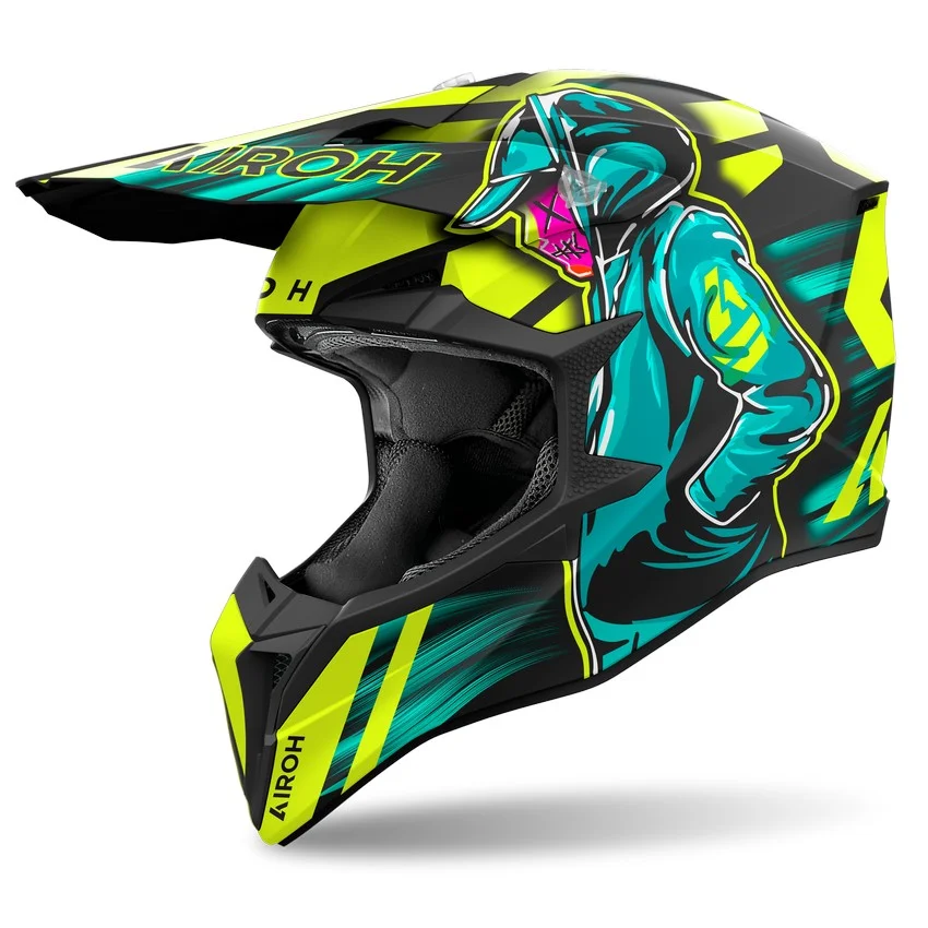 CASCO AIROH WRAAP CYBER AMARILLO MATE - Imagen 2