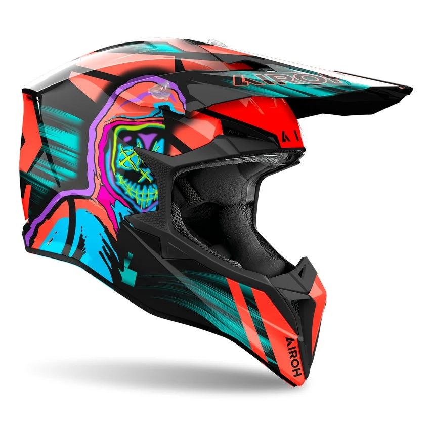 CASCO AIROH WRAAP CYBER NARANJA BRILLO - Imagen 3