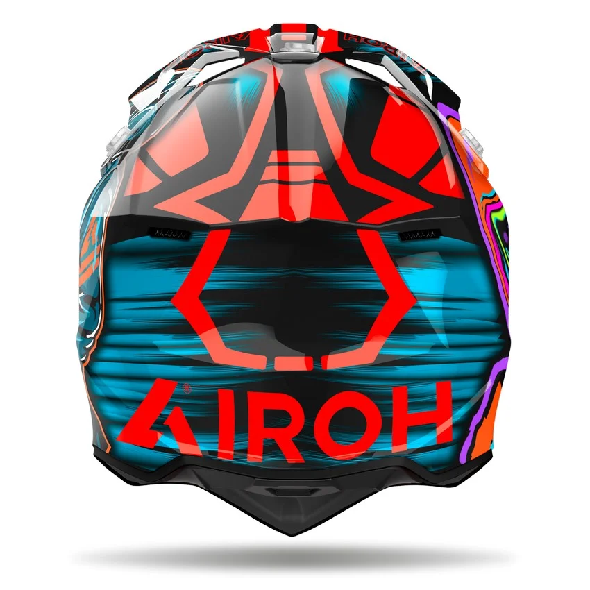 CASCO AIROH WRAAP CYBER NARANJA BRILLO - Imagen 4