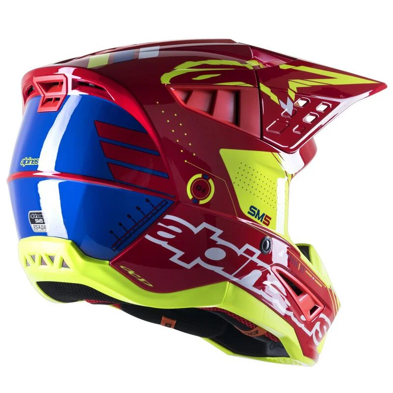 CASCO ALPINESTARS S-M5 ACTION ROJO - Imagen 6