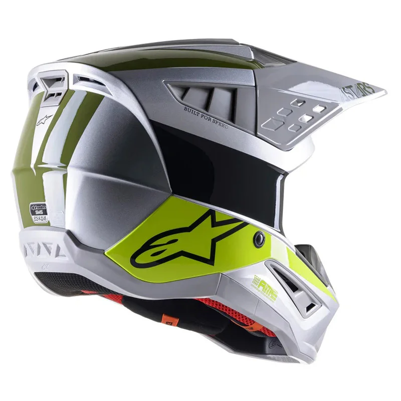 CASCO ALPINESTARS S-M5 BOND PLATA - Imagen 4