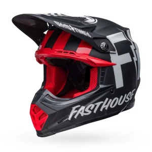 CASCO BELL MOTO-9S FLEX FASTHOUSE TRIBE NEGRO-ROJO