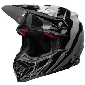 CASCO BELL MOTO-9S FLEX CLAW NEGRO-BLANCO