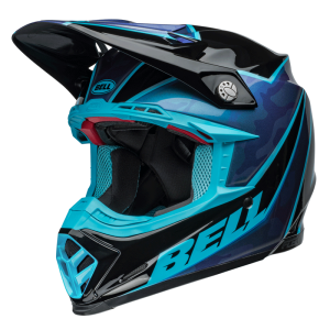 CASCO BELL MOTO 9S FLEX SPRITE AZUL