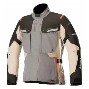 CHAQUETA ALPINESTARS BOGOTA DRYSTAR V2 GRIS ARENA NEGRO