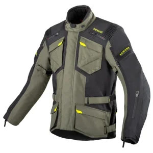 CHAQUETA ARMURE AREN WATERPROOF NEGRO GRIS AMARILLO