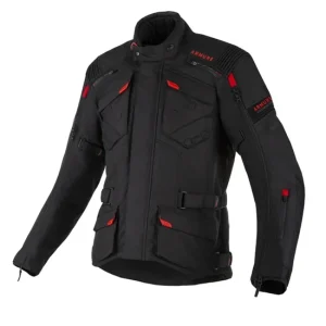 CHAQUETA ARMURE AREN WATERPROOF NEGRO ROJO