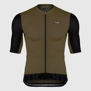 Maillot manga corta S-PRO Khaki Masculino